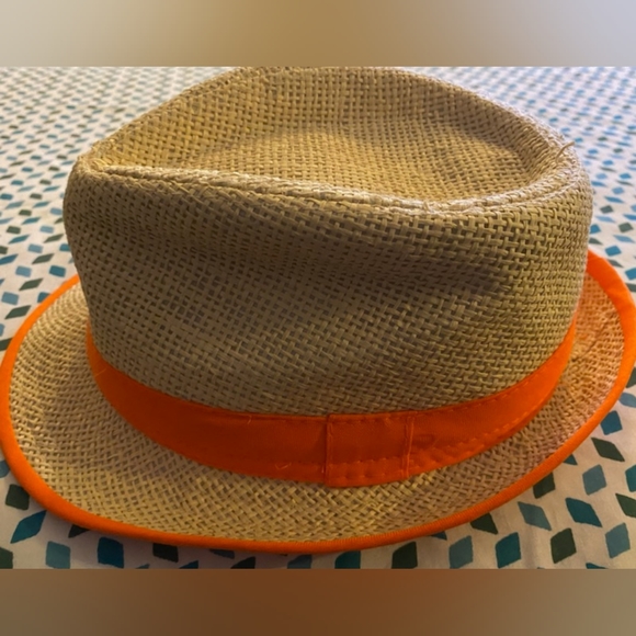 Hobby Lobby Accessories Orange Straw Hat Poshmark